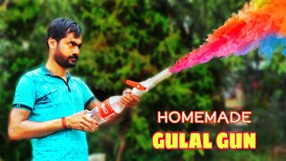 Homemade Powerful Holi Gulal Gun  How To Make Holi Pichkari At Home [upl. by Shelburne]