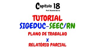 SIGEDUC PLANO DE TRABALHO E RELATÓRIO PARCIAL PASSO A PASSO  TUTORIAL SIGEDUC 1 [upl. by Kantor720]