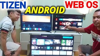 Perbedaan SmartTV Samsung Tizen vs AndroidTV vs WebOS [upl. by Mazonson614]