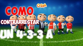 como contrarrestar una 433 a En online soccer manager brutal functiona al cien por cien [upl. by Flemming]