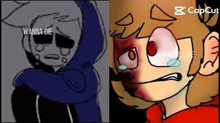 Eddsoeld Tom and Tord crying Eddsworld Tom Tord sad [upl. by Avlasor481]