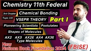 Shapes of Molecules VSEPR Theory Explained  Class 11 Chemistry  Chapter 3 Chemical Bonding [upl. by Atterg]