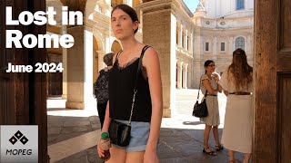 Passeggiata Mattutina nel Rione SantEustachio Roma 4K 50 fps Slow TV Italia [upl. by Oberheim290]