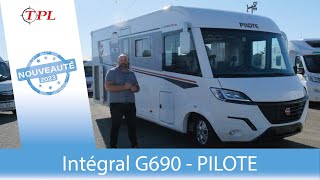 Découvrez le campingcar intégral avec dressing et salledebain arrière de Pilote  le G690D [upl. by Amy]