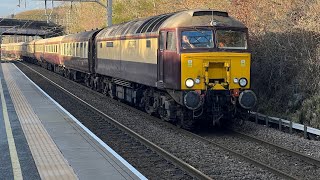 57313 “Scarborough Castle” and 57601 “Windsor Castle” departure from Apperley Bridge inc a 333 [upl. by Anem890]