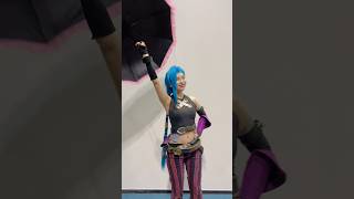 ARCANE JINX COSPLAY 2024 Wig made by my talented sister leagueoflegends arcane jinx cosplay [upl. by Aracot901]