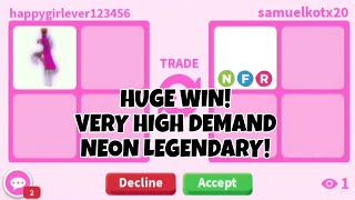 😱😛 Trading RIDE POTION TO A VERY HIGH DEMAND NEON LEGENDARY In 30 MINUTES [upl. by Ahsienor]