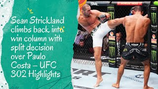 Sean Strickland vs Paulo Costa Full Fight  UFC 302 [upl. by Ainomar]