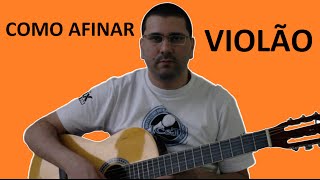 Como Afinar Violão com cordas de Aço ou de Nylon [upl. by Netsyrc]