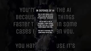 IN DEFENSE OF AI WHY IT ISNT REALLY A CRIME [upl. by Cristiano]