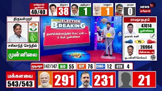 🔴LIVE Election Results 2024  Tamil Nadu Lok Sabha Election 2024  DMK  AIAMDK  NTK  N18ER [upl. by Noxaj]