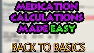 How To Do Medication Dosage Calculations Basics [upl. by Elvyn611]