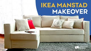 IKEA Manstad Sofa Bed Makeover  Comfort Works Sofa Covers [upl. by Kliman381]