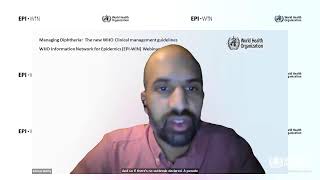 WHOEPIWIN Webinar Managing diphtheria the new WHO clinical management guidelines [upl. by Omissam]