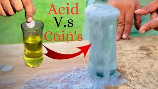 Acid vs Silver Coins  Amazing Reaction [upl. by Nickola619]