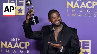 Usher Fantasia Barrino ‘Color Purple’ honored at NAACP Image Awards [upl. by Bing511]