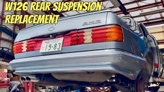 Suspension Replacement on My 1983 Mercedes AMG 500SEL [upl. by Ytinav]