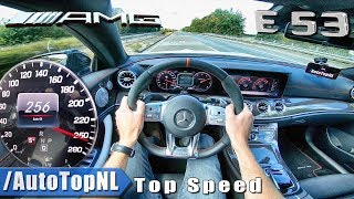 Mercedes E53 AMG Coupe Autobahn POV TOP SPEED by AutoTopNL [upl. by Yelhak]