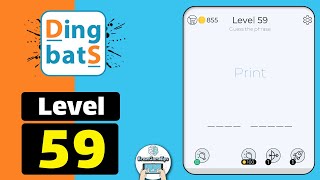 Dingbats Level 59 Print Walkthrough [upl. by Neom501]