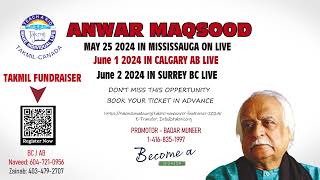 Anwar Maqsood in Canada [upl. by Engapmahc983]