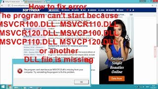 How to fix error The program cant start because DLL file is missing [upl. by Weiser881]