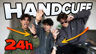 HANDCUFFED to my best friends for 24 HOURS  Benji Krol Nic Kaufmann Nils Kue [upl. by Fannie]