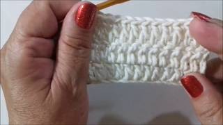 COMO FAZER PONTO ALTO CROCHÊ DE MODO CORRETO  crochê para iniciantes TUTORIAL MARLY THIBES [upl. by Hannie]