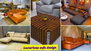 Morden sofa design  simple luxurious wooden sofa  sofa designs 😀 [upl. by Janaya]