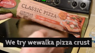 Trying Wewalka Pizza Crust [upl. by Atelokin]