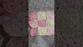 CROCHET How To Join Granny Squares Easy amp Seamless crochet grannysquare sewing shorts short [upl. by Rhynd412]