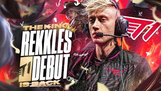 REKKLES DEBUTS IN T1  T1 VS KDF ACADEMY  CAEDREL [upl. by Danby105]