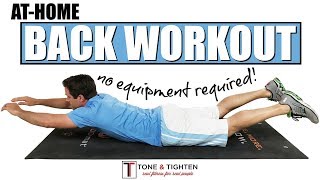 At Home Back Workout  No Equipment Required [upl. by Whitten429]