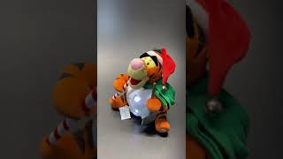 Gemmy Christmas  Disney  Winnie the Pooh  Tigger Animated Singing Snowball Snowman Jingle Bells [upl. by Ojeibbob]