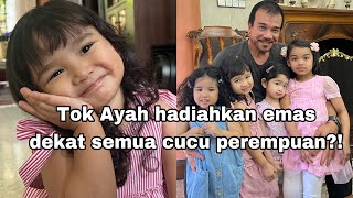 CTDK HADIAHKAN EMAS DEKAT ANAK TYA ARIFINIZARA AISHAH  CUCU PEREMPUAN [upl. by Freemon]