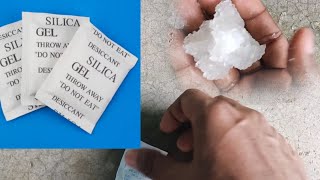 Let see How much moisture  water this desiccant silica gel soak Silica gel experiment [upl. by Norod274]