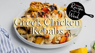 Greek Chicken Kebabs with Tzatziki Sauce [upl. by Kerstin96]