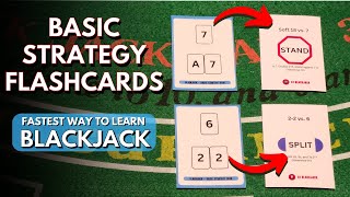 Basic Strategy Flashcards For BLACKJACK  Fastest Way to Learn Basic Strategy [upl. by Kobe185]