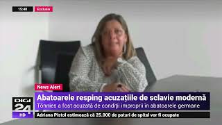 Abatorul Tönnies din Germania respinge acuzațiile de sclavie modernă [upl. by Ameluz]