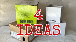 4 AMAZING DIY STORAGE BASKETS  DO NOT THROW BOXES [upl. by Llecrep]