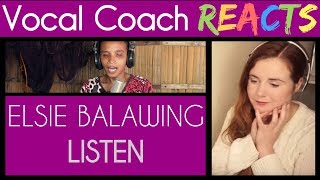 Vocal Coach Reacts to Elsie Atig Balaweng sing Beyoncés Listen [upl. by Baxie]