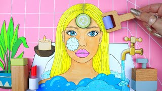 ASMR Makeup SPA Skincare for Girl with WOODEN COSMETICS 💄 in the bathroom [upl. by Hakym]