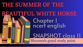 The Summer of the Beautiful White Horse  Class 11 English  Snapshot Chapter 1 Explanation in Hindi [upl. by Nebra]