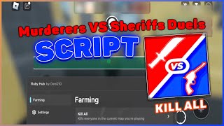 Murderers VS Sheriffs Duels Script  Hack  Kill All Silent Aim ESP Auto Farm MVSD Roblox [upl. by Berliner17]