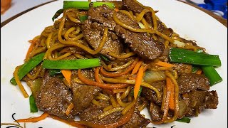 Beef Lo Mein Quick Easy and Super Delicious [upl. by Ermin915]