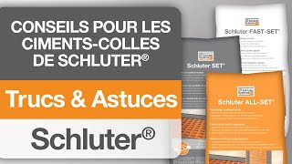 Conseils sur les cimentscolles de Schluter® [upl. by Einnaf]