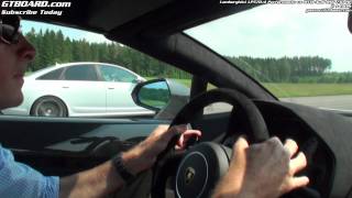 Lamborghini LP5704 Performante vs MTM Audi RS6 Sedan 730 HP x2 [upl. by Hoye]