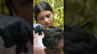 MULLET HAIRCUT BOYS BY FEMALE BARBER  RAINBOW BEAUTY AND TATTOOrainbowasmr menshaircut hairstyle [upl. by Elcin]