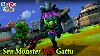 Sea Monster VS Gattu  Latest Action And Fighting Cartoon  Gattu The Power Champ [upl. by Nialb]