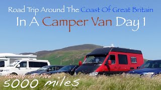 Road Trip Around The Coast Of Great Britain In A Converted Camper Van  VAN LIFE UK  Day 1 [upl. by Acirahs]