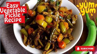 Easy Vegetable Mix Achaar Recipe Carrot Pickle Moli ka Achaar Recipe by Mazydar Khanay [upl. by Annej]